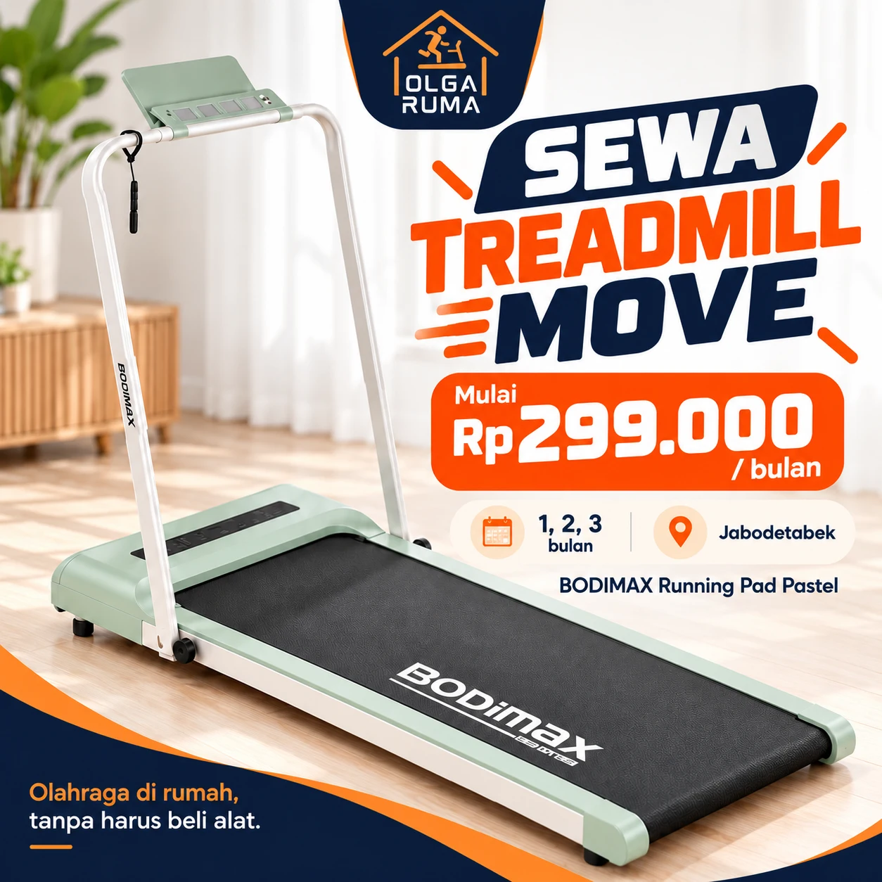 MOVE · Treadmill untuk rumah OlgaRuma